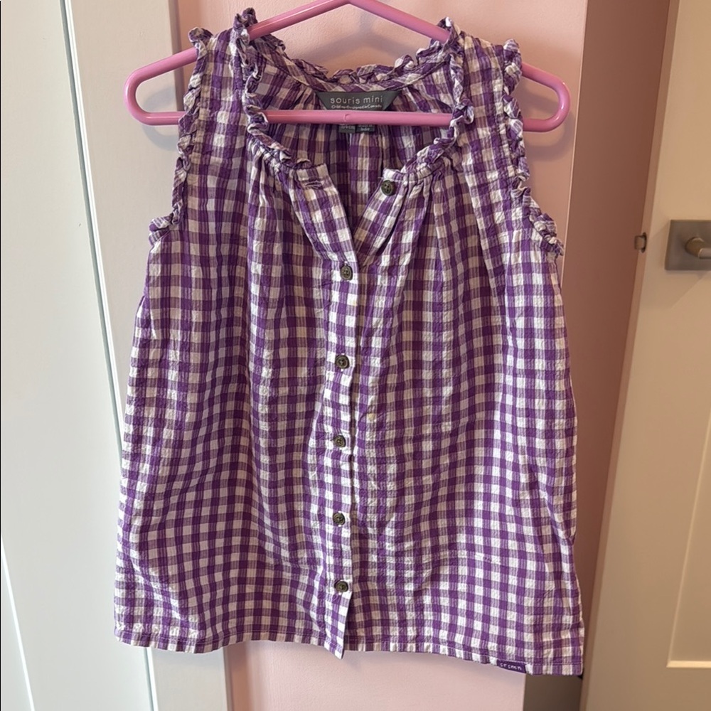 Purple Sleeveless dress Souris Mini